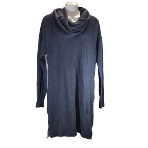 CYNTHIA ROWLEY moto zip cowl dress XL